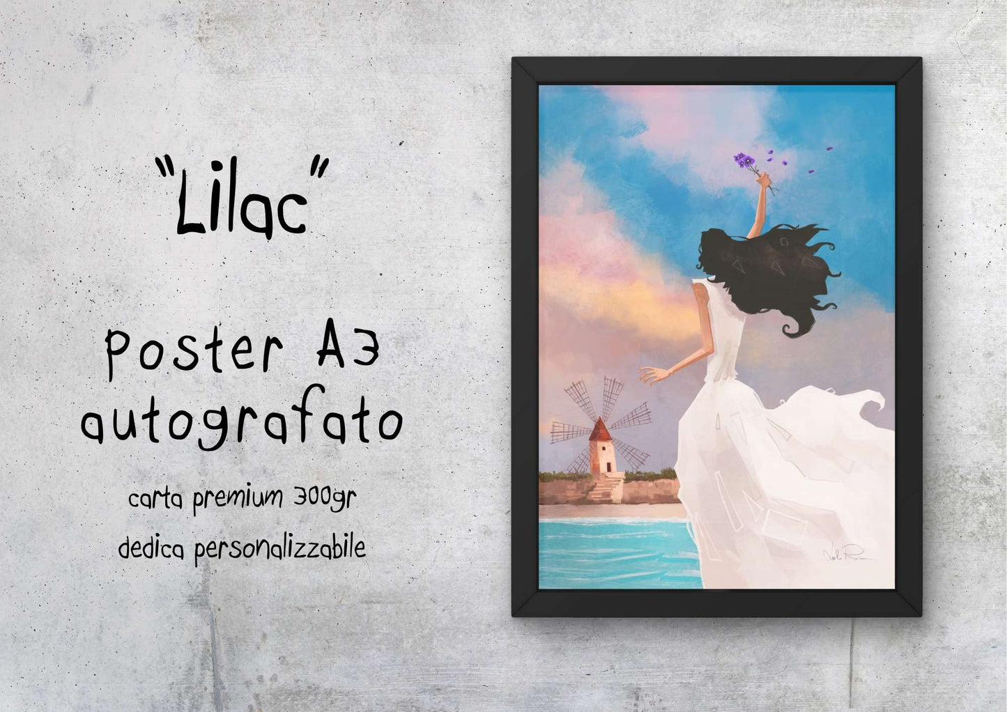 "Lilac" - Poster autografato A3