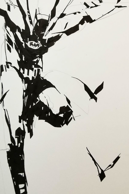 "Dark Knight" - Disegno originale A3