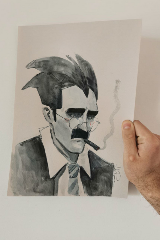 "Groucho Marx" - Disegno originale A4