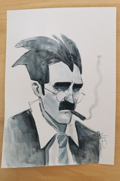 "Groucho Marx" - Disegno originale A4