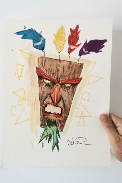 "Aku Aku" - Disegno originale A4