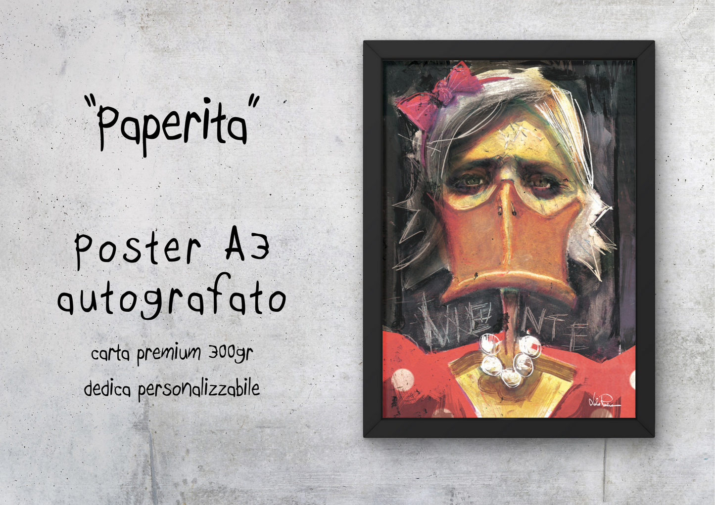 "Paperita" - Poster autografato A3