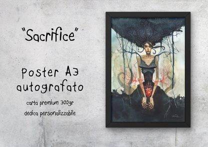 "Sacrifice" - Poster autografato A3