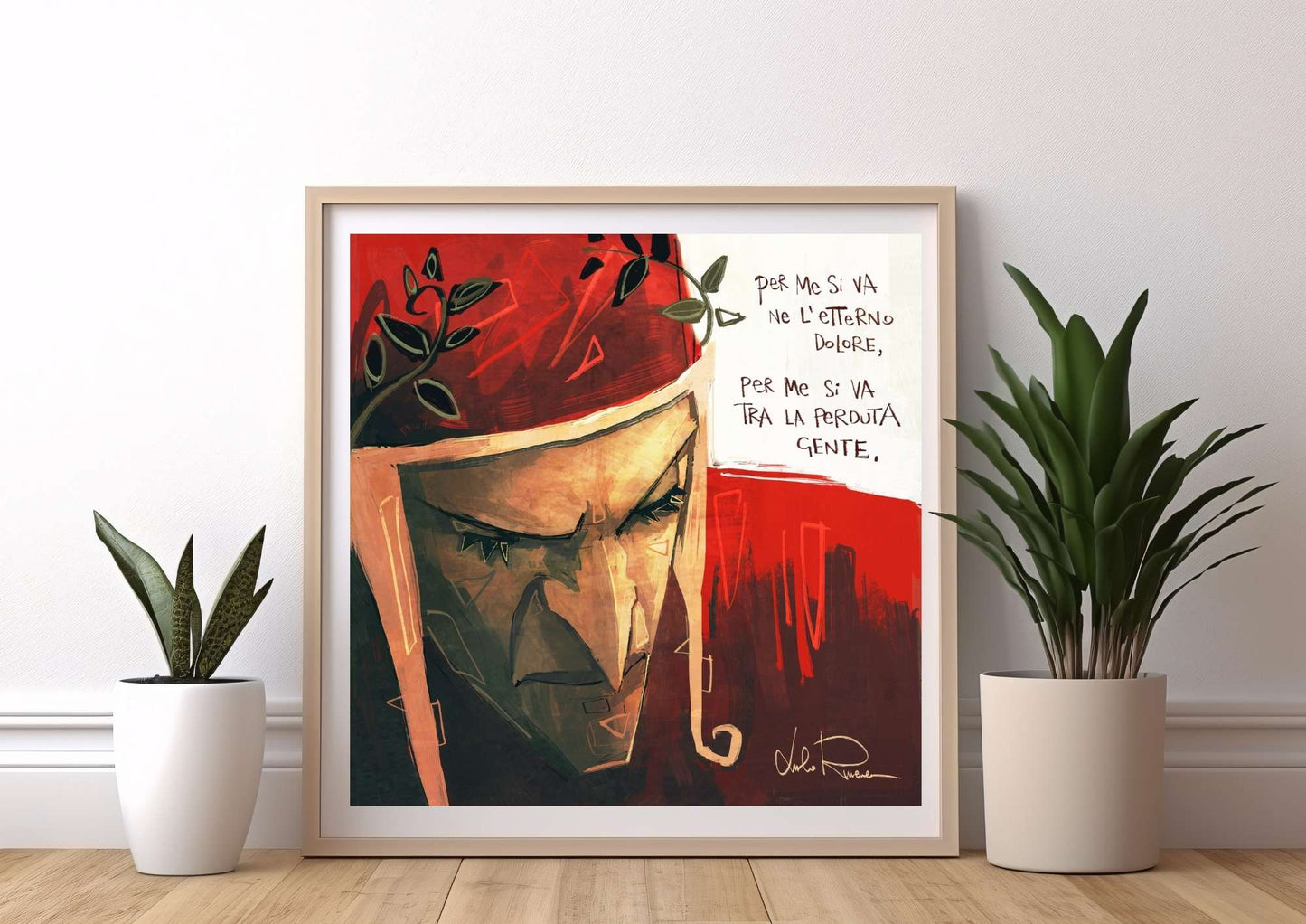 "Dante" - Poster autografato 25x25cm