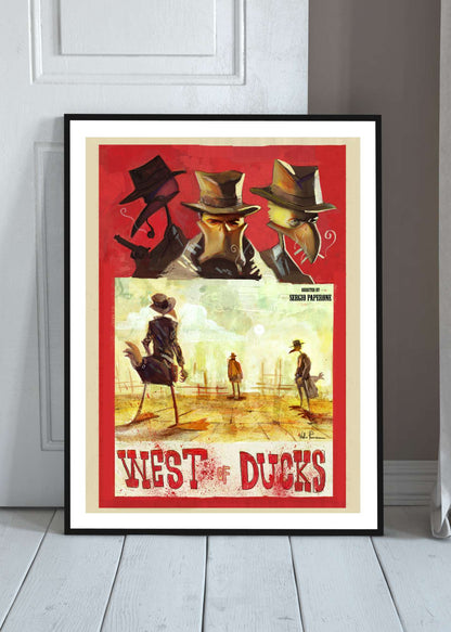 "West of Ducks" - Poster autografato A3