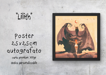 "Lilith" - Poster autografato 25x25cm