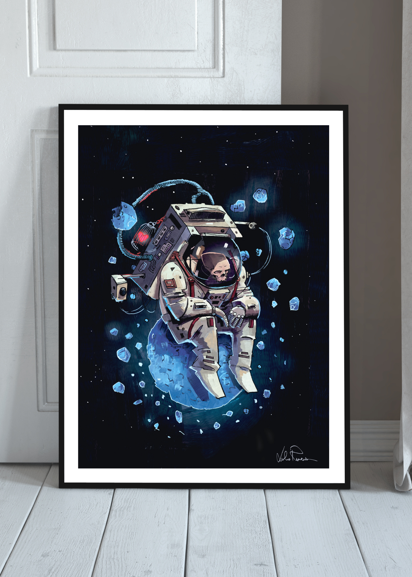 "Major Tom" -  Poster autografato A3