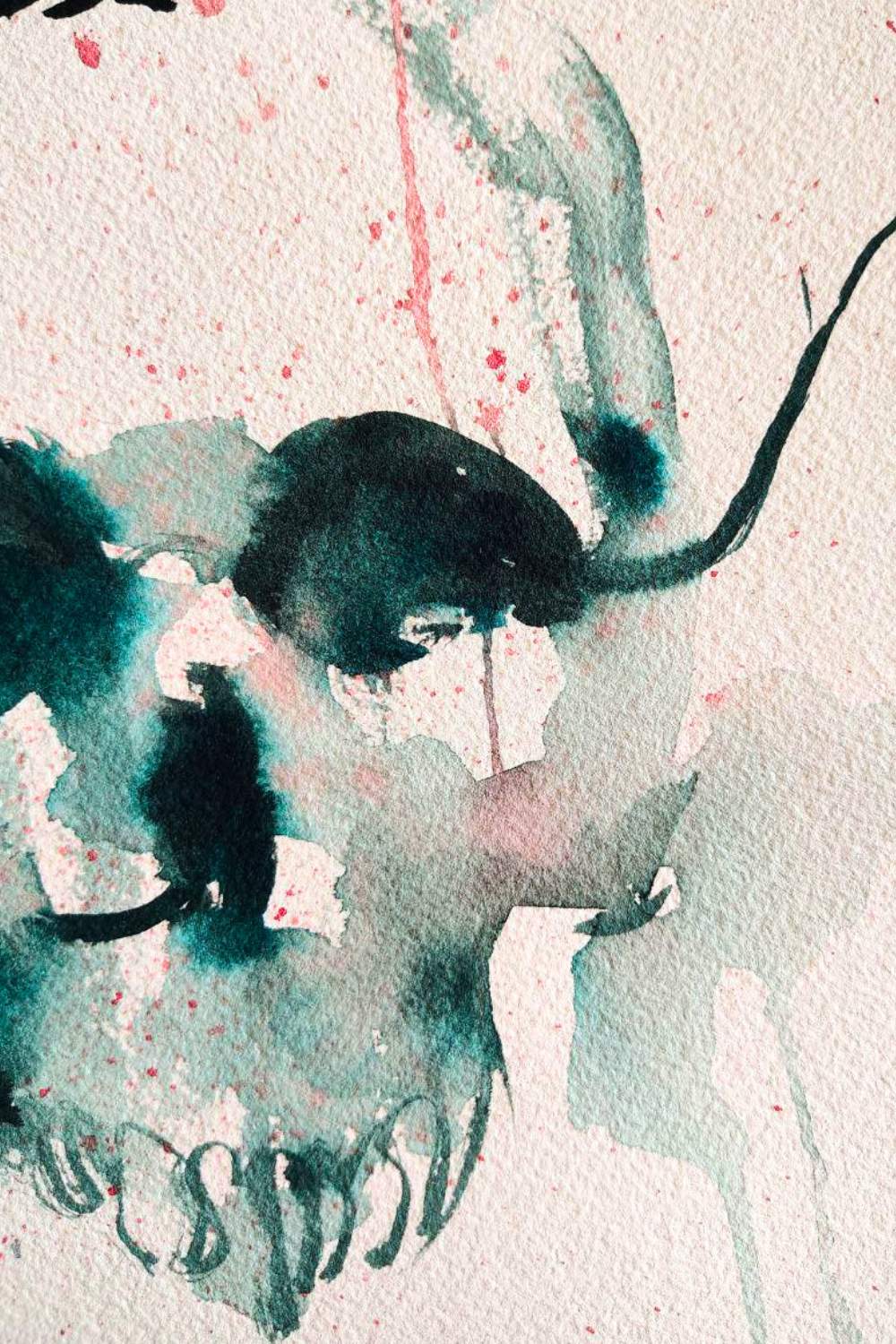 "Paranoiae" Dipinto originale su carta 26x36cm