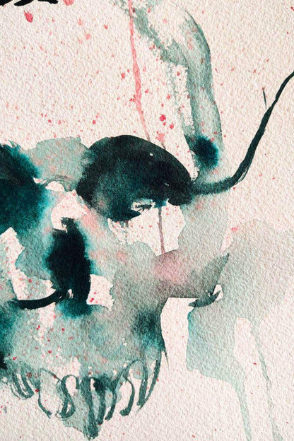 "Paranoiae" Dipinto originale su carta 26x36cm