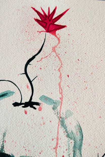 "Paranoiae" Dipinto originale su carta 26x36cm