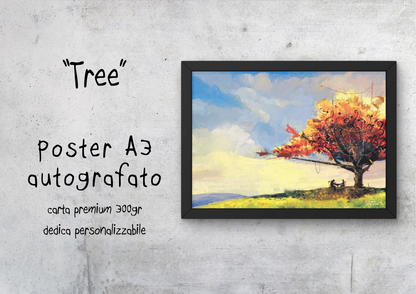 "Tree" - Poster autografato A3