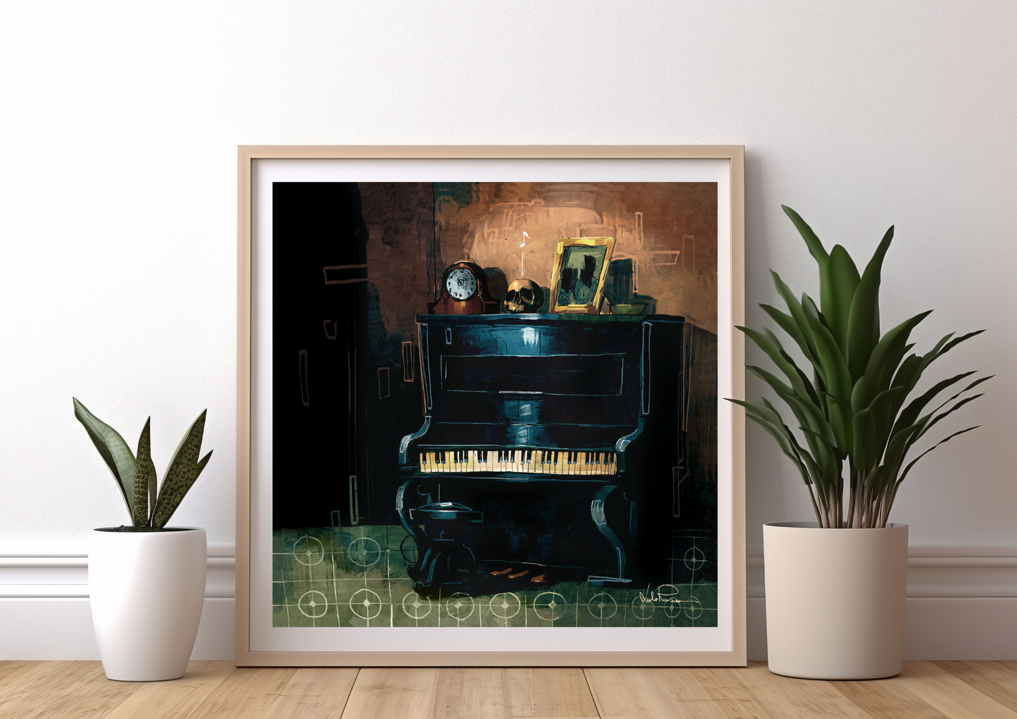 "Piano" - Poster autografato 25x25cm