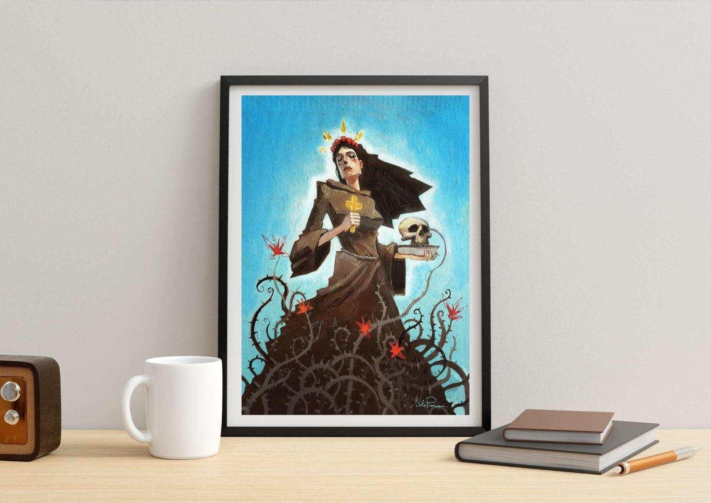 "Santa Rosalia" - Poster autografato A3